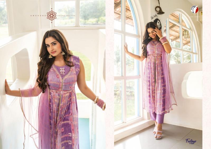 Anju fabrics feelings wholesale kurti